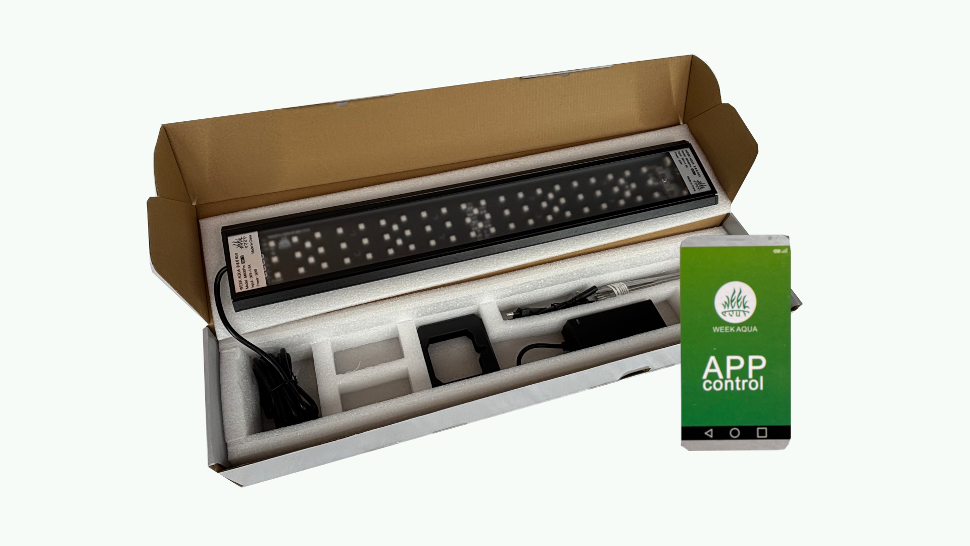 NEU! LED BAR Terrarium Aquarium Beleuchtung 600mm 50 Watt APP Control

LED-Leuchtbalken für Terrarien und Aquarien – Die perfekte LED Beleuchtung
600mm 50 Watt LED-Bar mit WEEK AQUA App (Apple & Android)